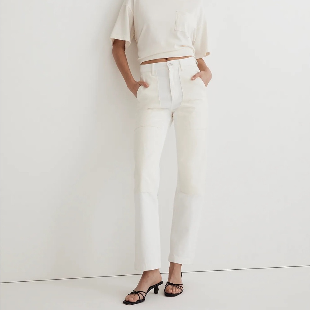 The '90s Straight Jean: Two-Tone Workwear Edition- madewell